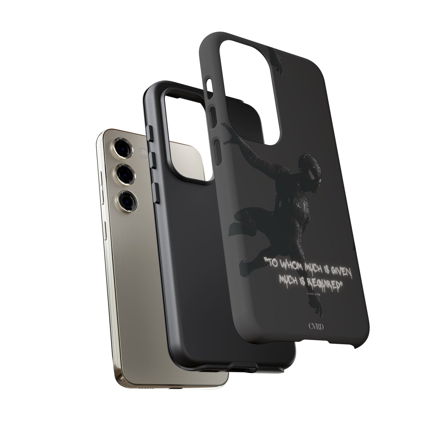 "Responsibility" - Black Phone Case (Luke 12:48)
