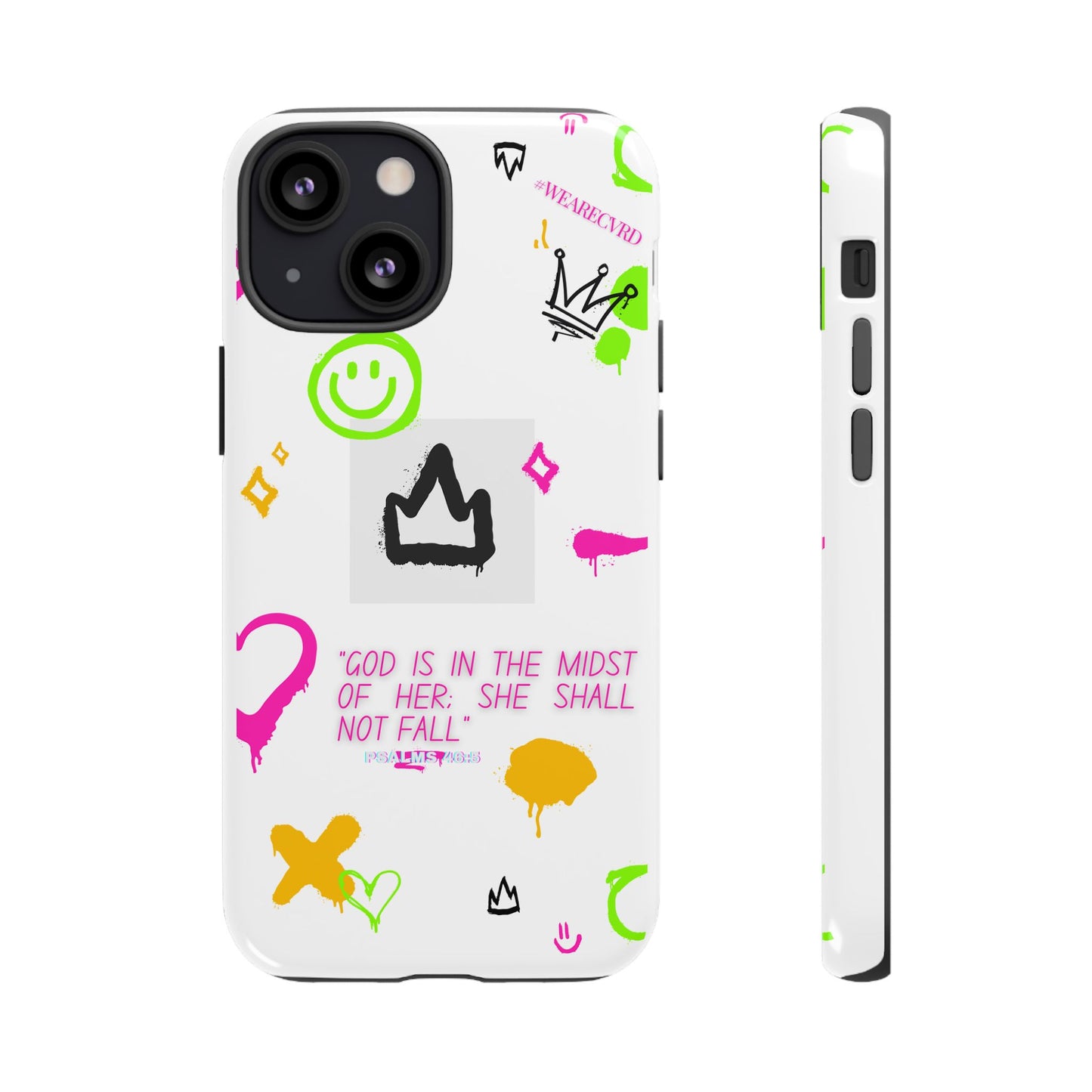 "Girl Power" - White Phone Case (Psalms 46:5)
