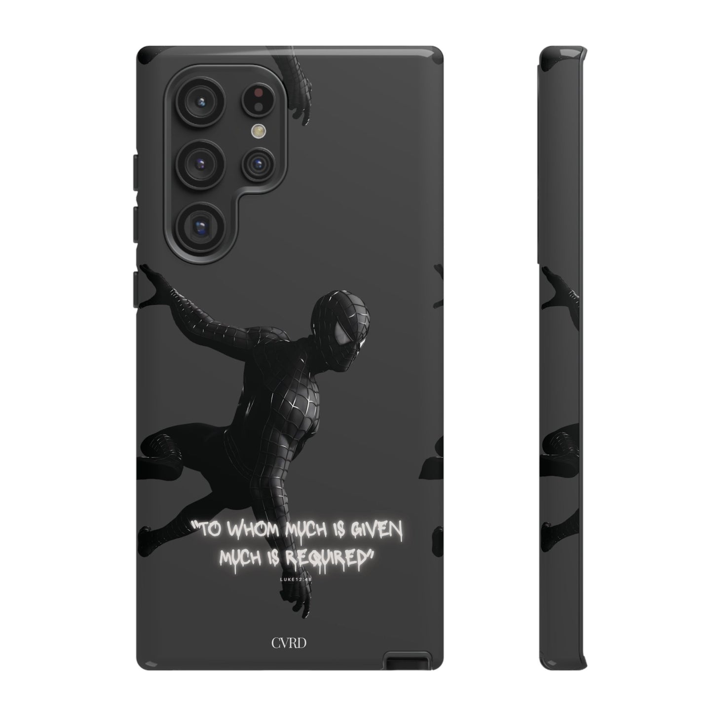 "Responsibility" - Black Phone Case (Luke 12:48)