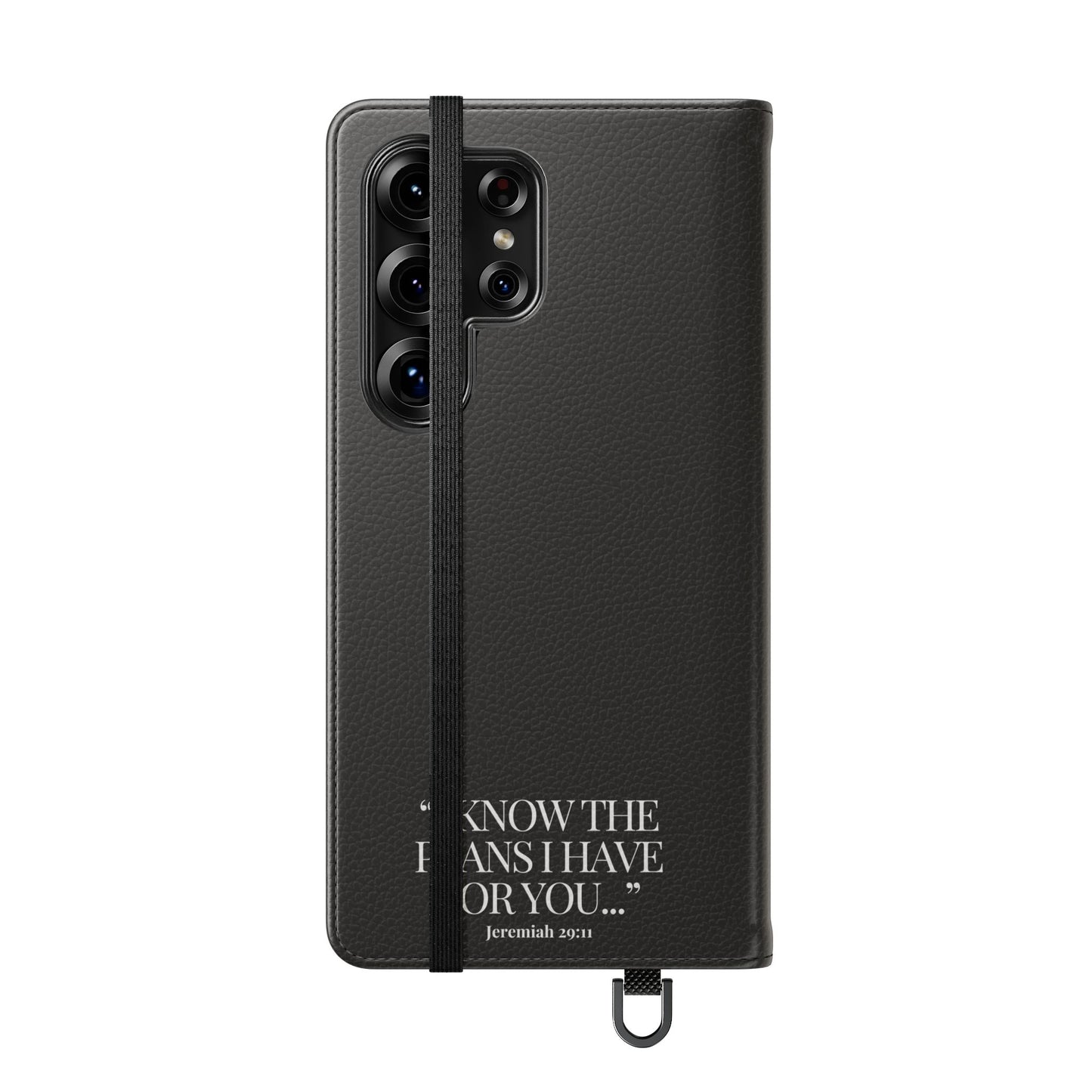 "God's Plan" - Black Phone Case (Jeremiah 29:11)