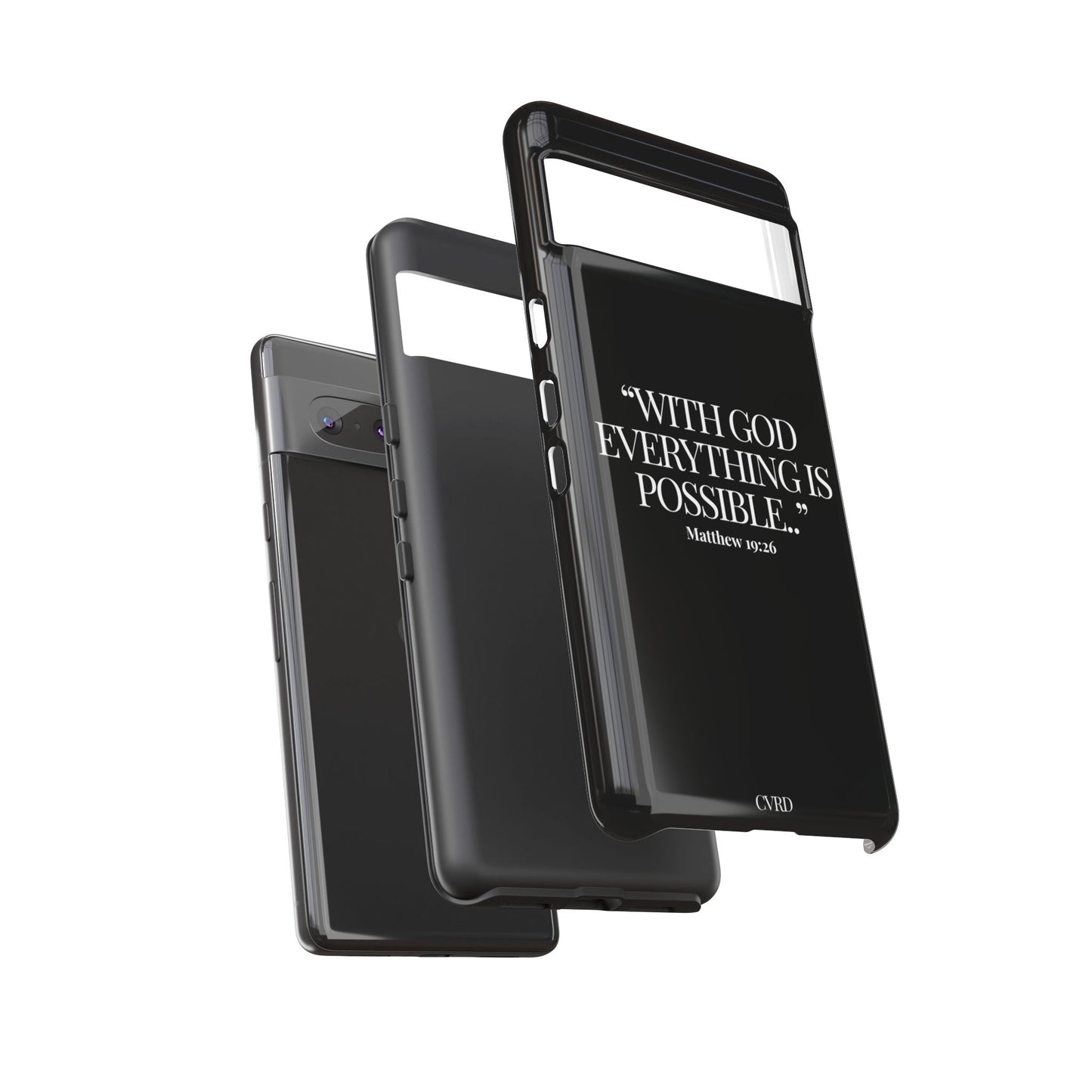 "Endless Possibilties" - Black Phone Case (Matthew 19:26)