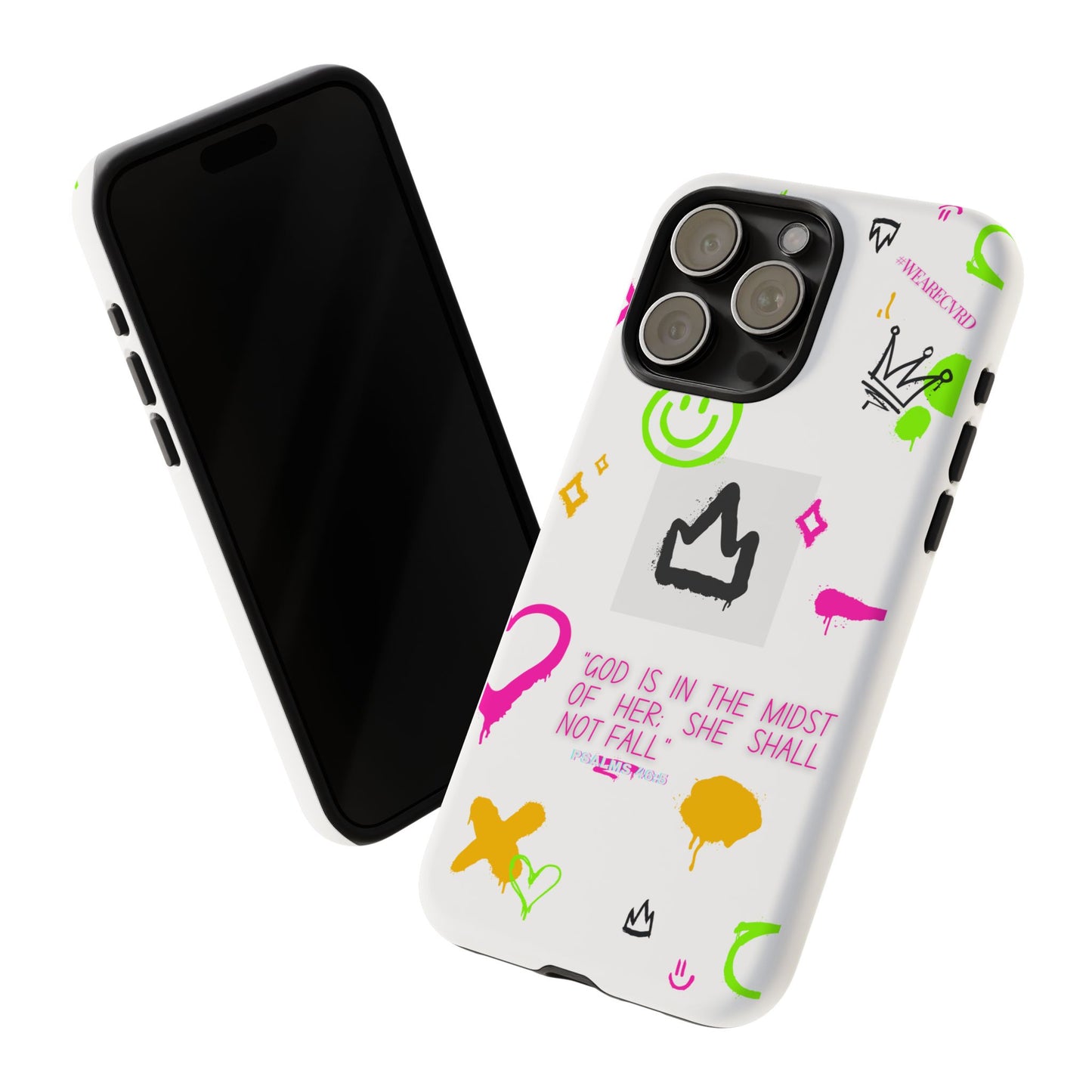 "Girl Power" - White Phone Case (Psalms 46:5)