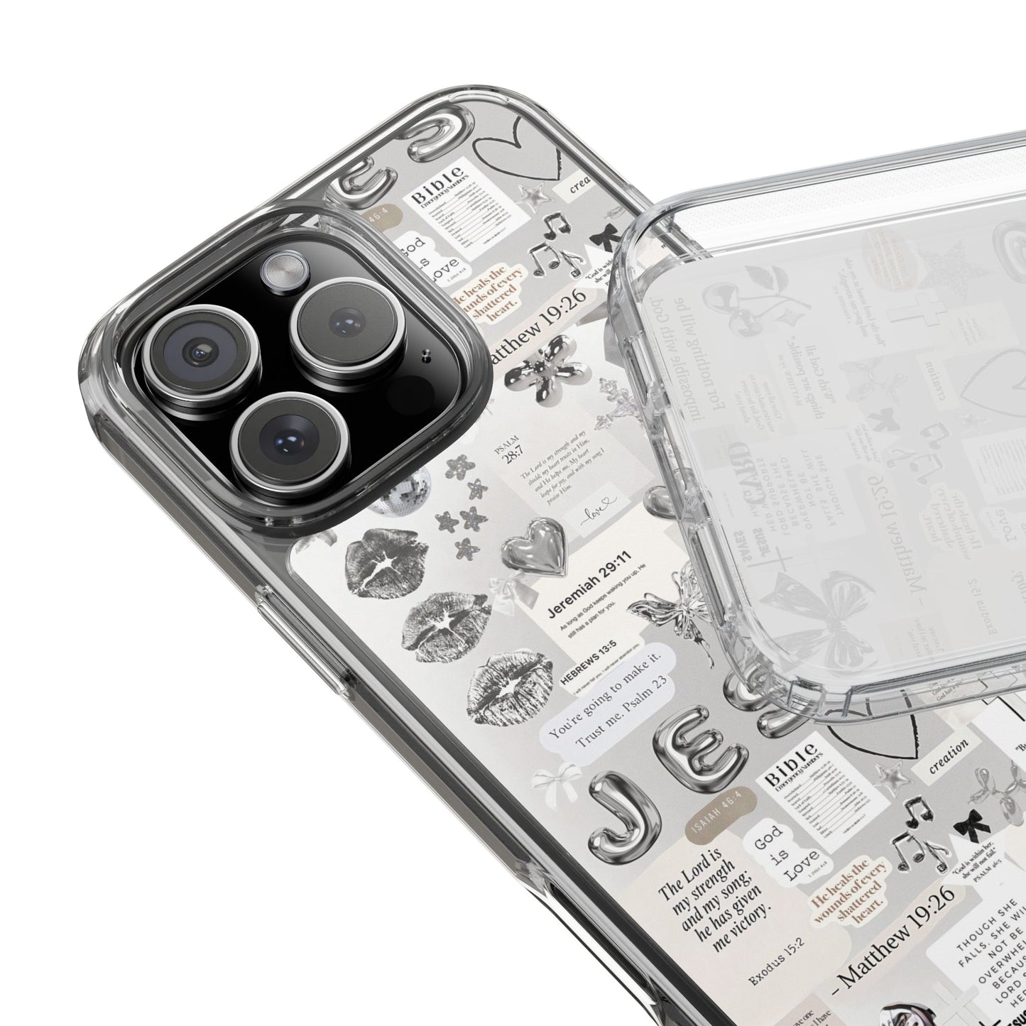 "Precious Silver " – Transparent Christian Phone Case