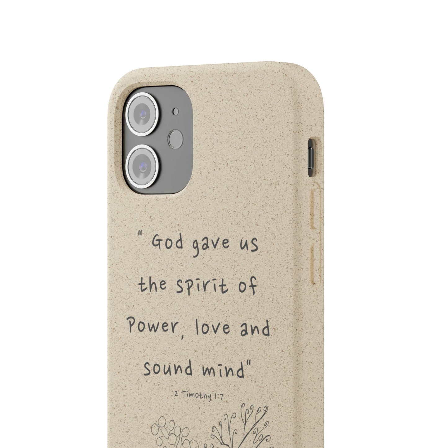 "Faith Over Fear" - Biodegradable Phone Case (2 Timothy 1:7)