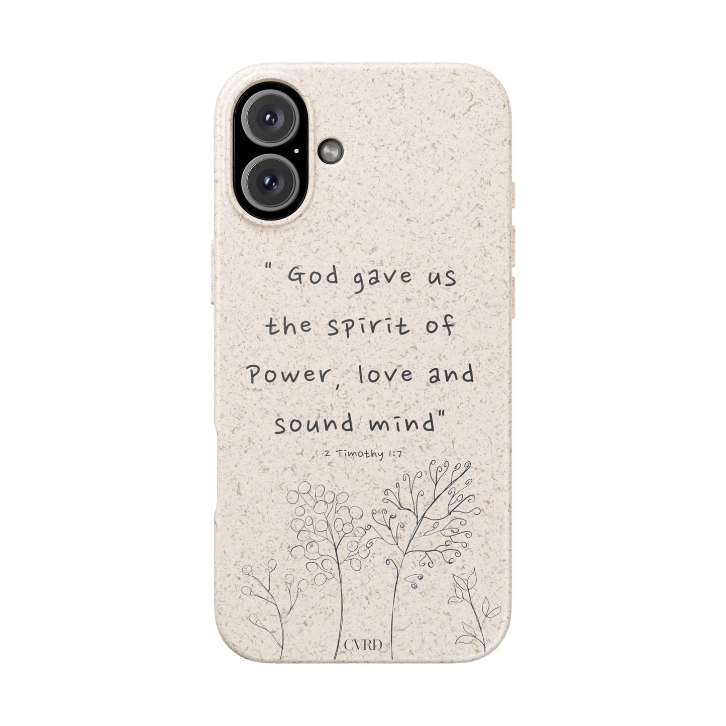 "Faith Over Fear" - Biodegradable Phone Case (2 Timothy 1:7)