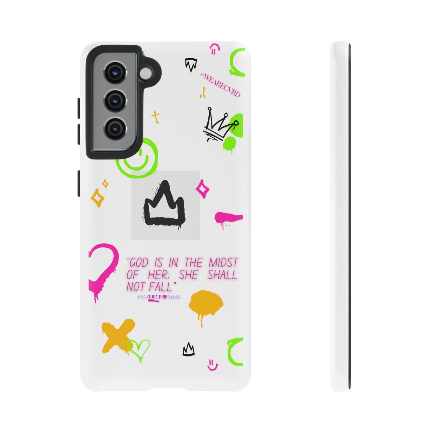 "Girl Power" - White Phone Case (Psalms 46:5)