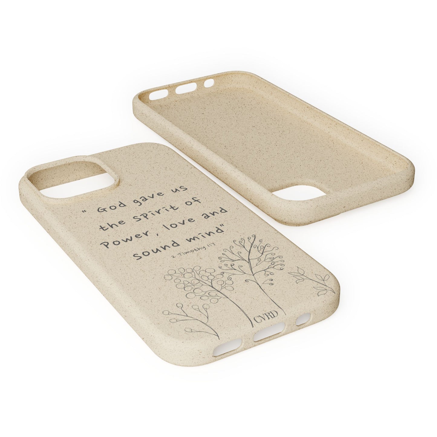 "Faith Over Fear" - Biodegradable Phone Case (2 Timothy 1:7)