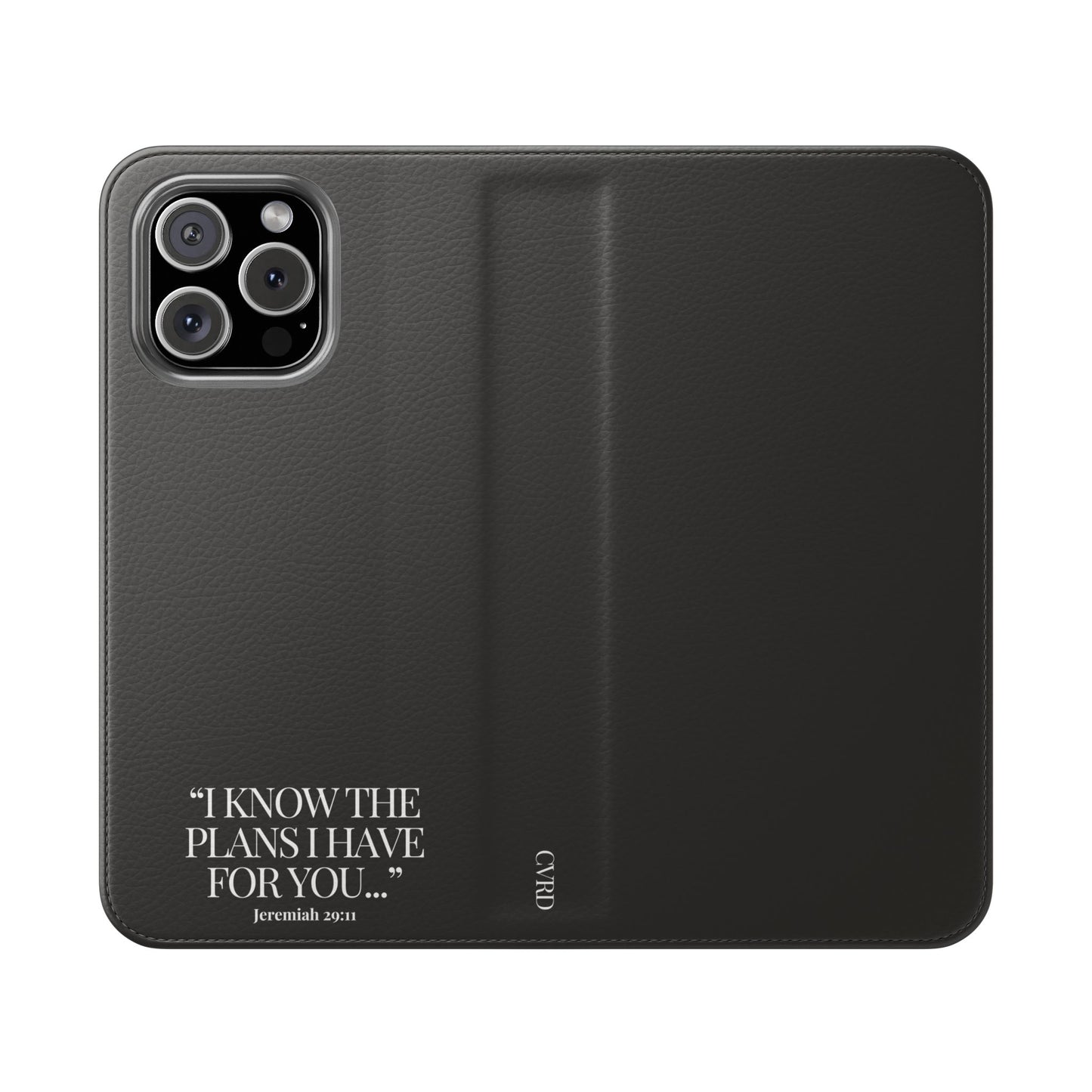 "God's Plan" - Black Phone Case (Jeremiah 29:11)