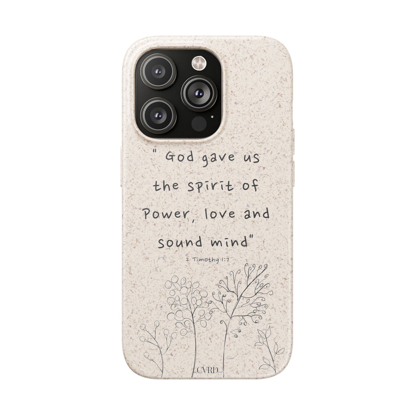 "Faith Over Fear" - Biodegradable Phone Case (2 Timothy 1:7)
