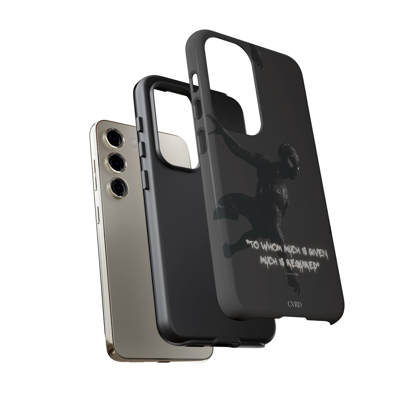 "Responsibility" - Black Phone Case (Luke 12:48)