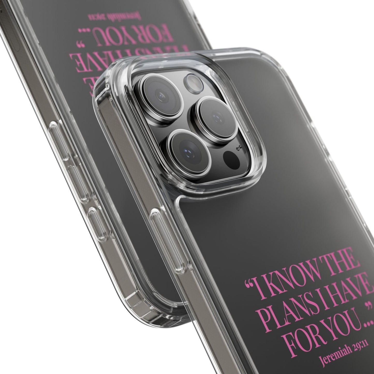 "Trust Gods Plan" – Transparent Phone Case (Jeremiah 29:11)