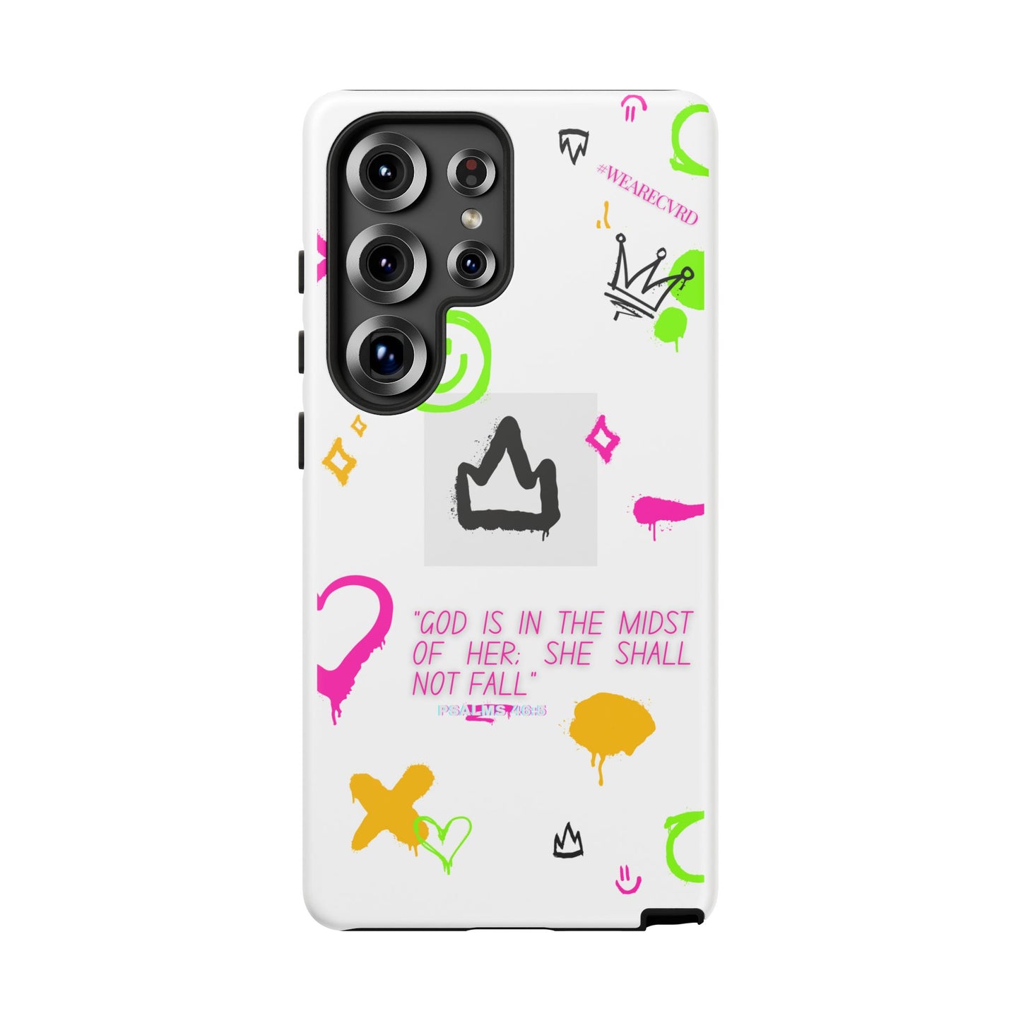 "Girl Power" - White Phone Case (Psalms 46:5)