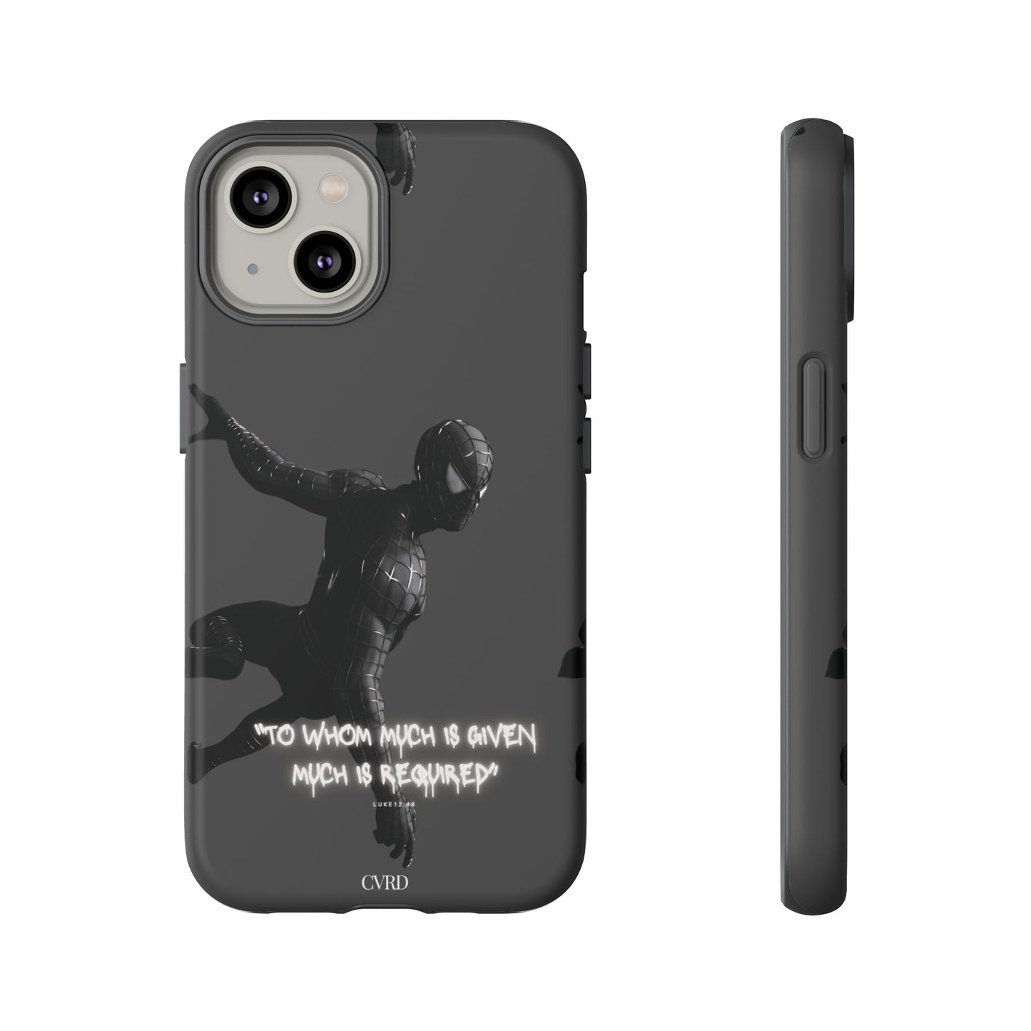 "Responsibility" - Black Phone Case (Luke 12:48)