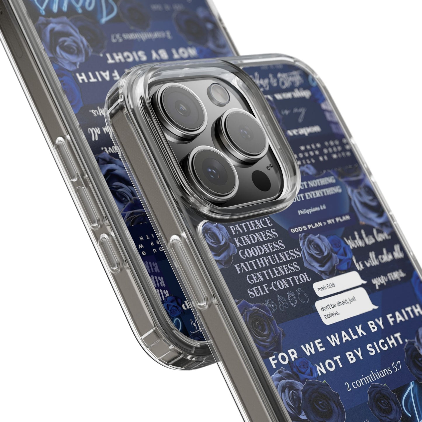 "Ocean Blue " – Transparent Christian Phone Case