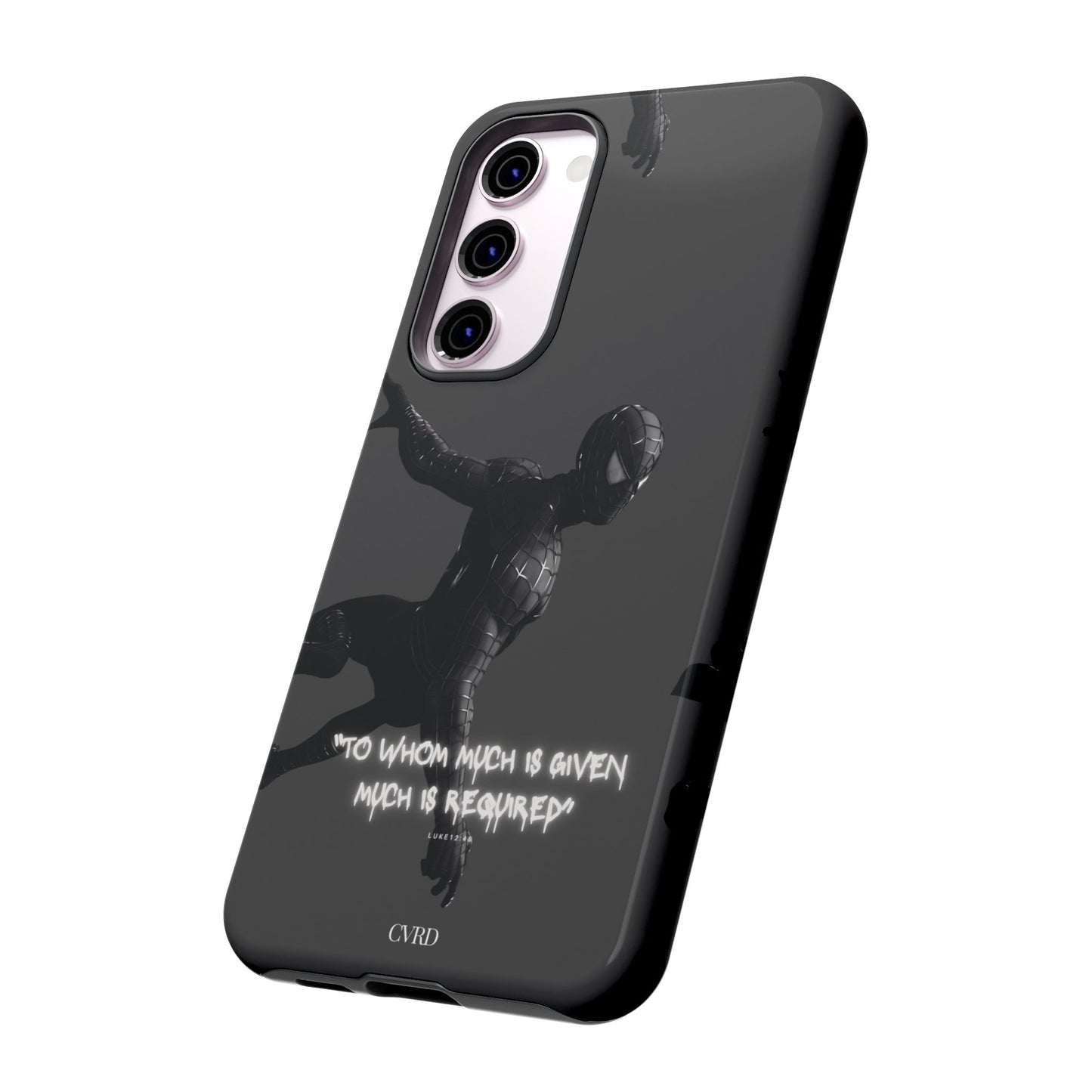 "Responsibility" - Black Phone Case (Luke 12:48)