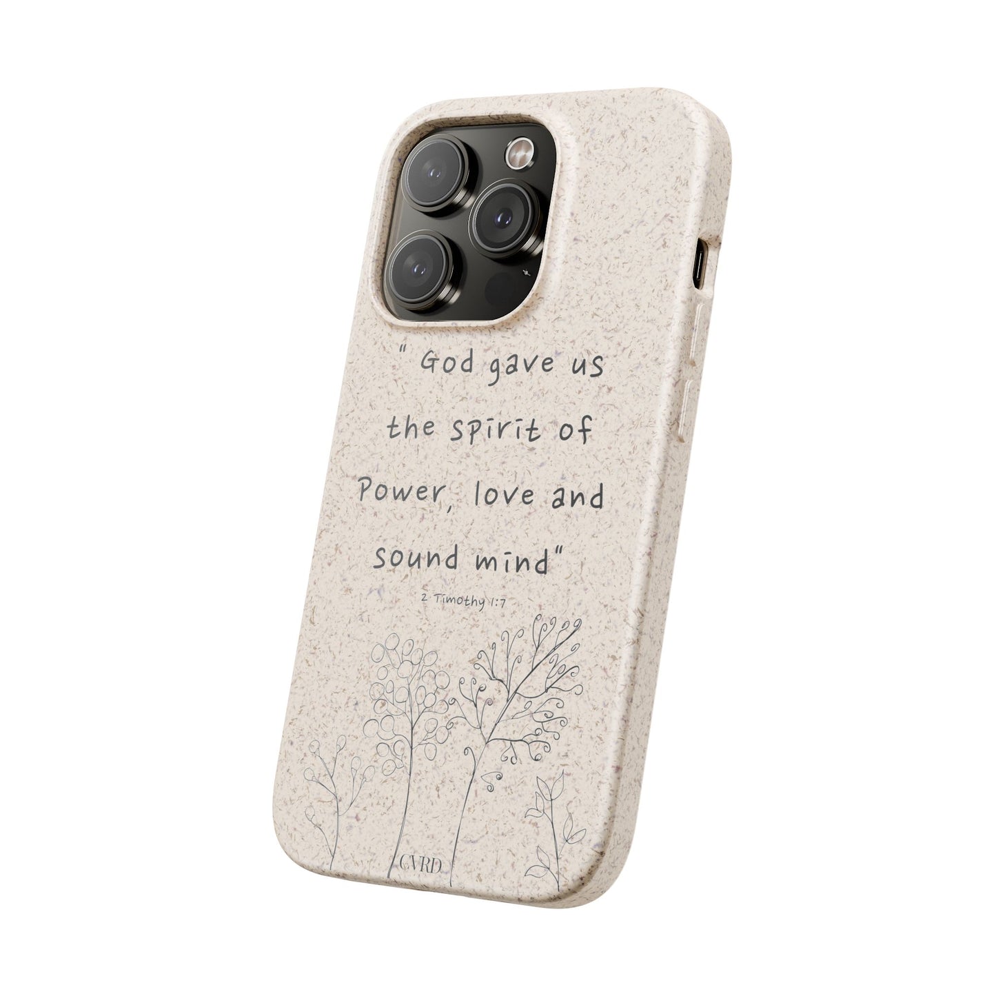 "Faith Over Fear" - Biodegradable Phone Case (2 Timothy 1:7)