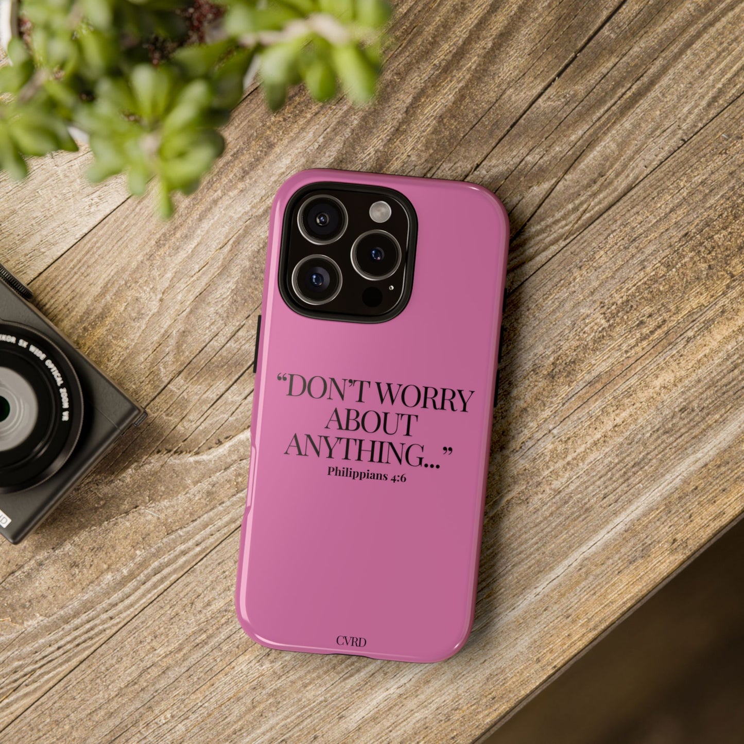 Pretty in Pink Phone Case (Philippians 4:6)