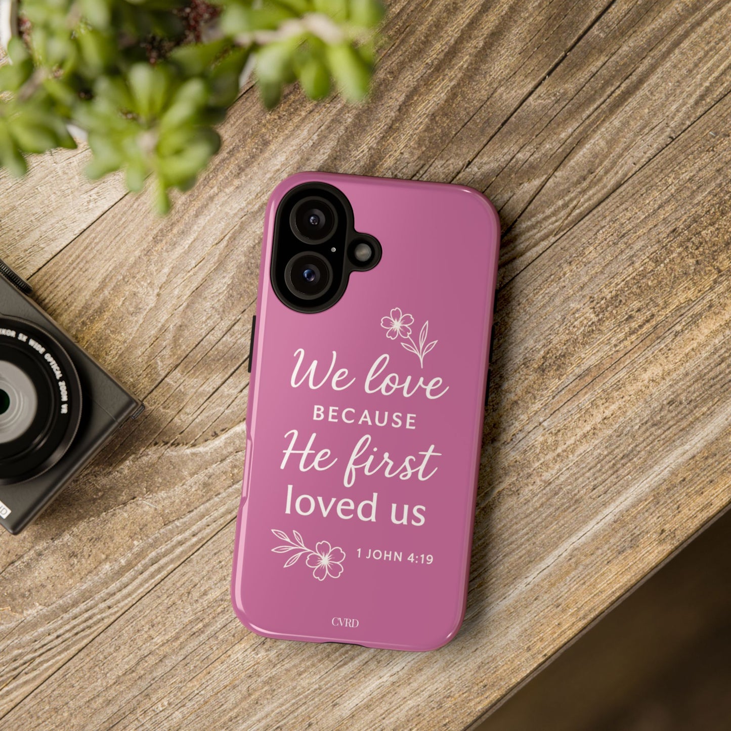 "First Love" - Pink Phone Case (1 John 4:19)