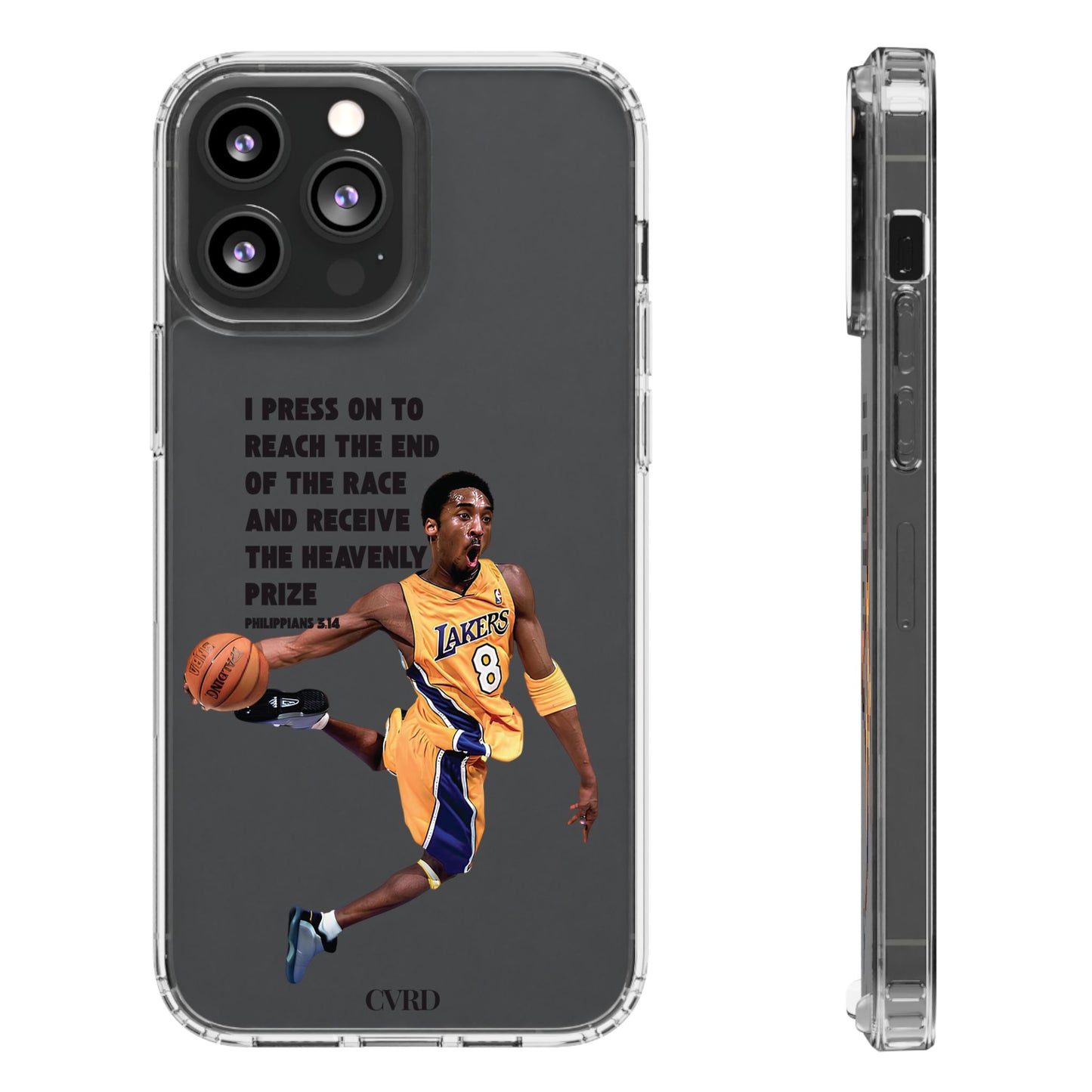 "Angel" – Transparent Phone Case (Philippians 3:14)