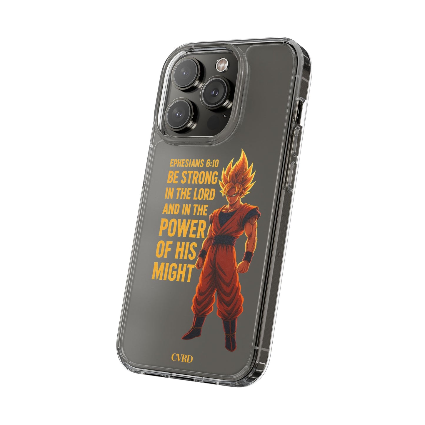 "Pure Strength" – Transparent Phone Case (Ephesian 6:10)