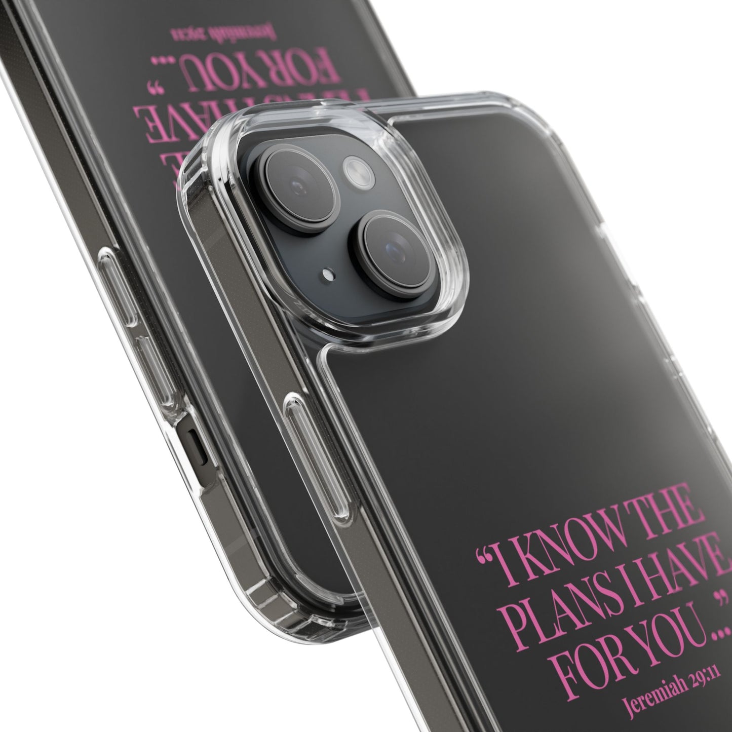 "Trust Gods Plan" – Transparent Phone Case (Jeremiah 29:11)