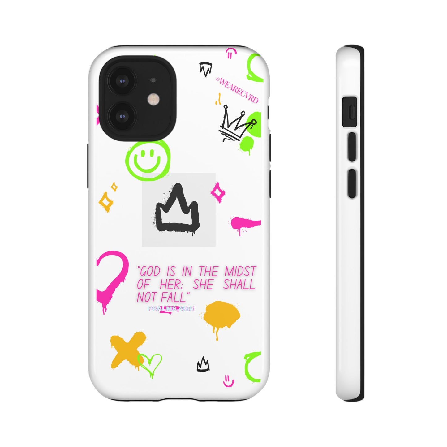 "Girl Power" - White Phone Case (Psalms 46:5)
