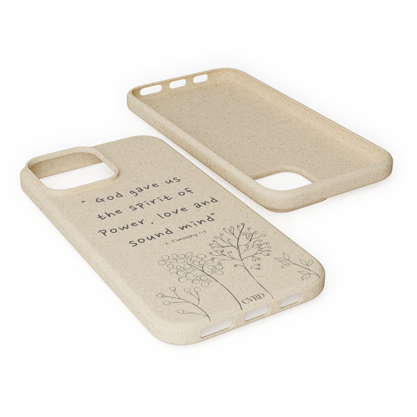 "Faith Over Fear" - Biodegradable Phone Case (2 Timothy 1:7)