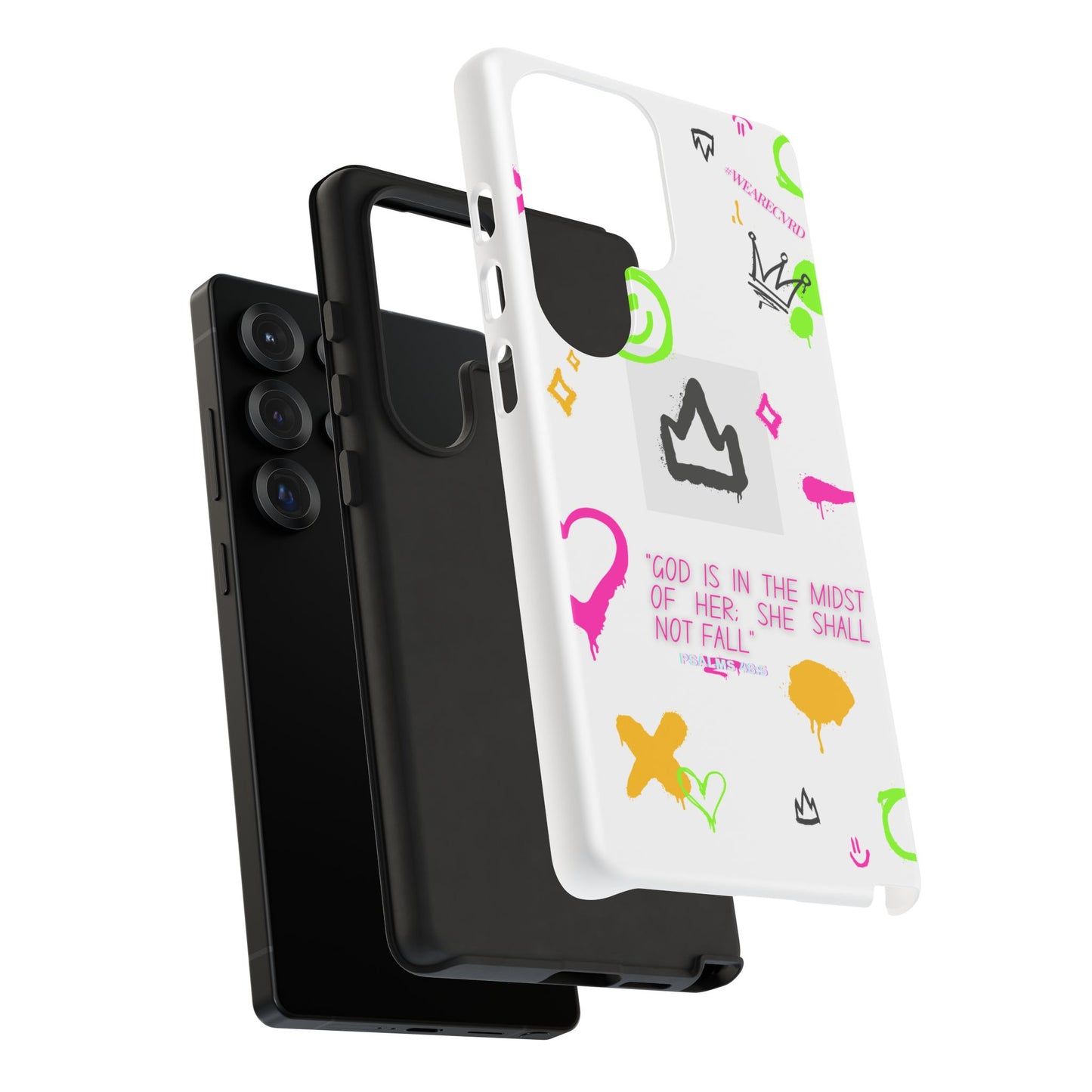 "Girl Power" - White Phone Case (Psalms 46:5)