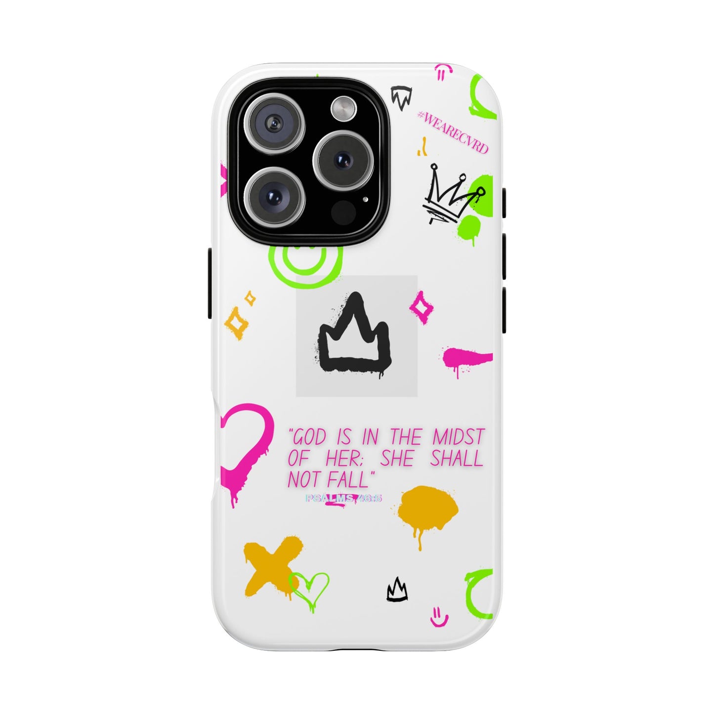 "Girl Power" - White Phone Case (Psalms 46:5)
