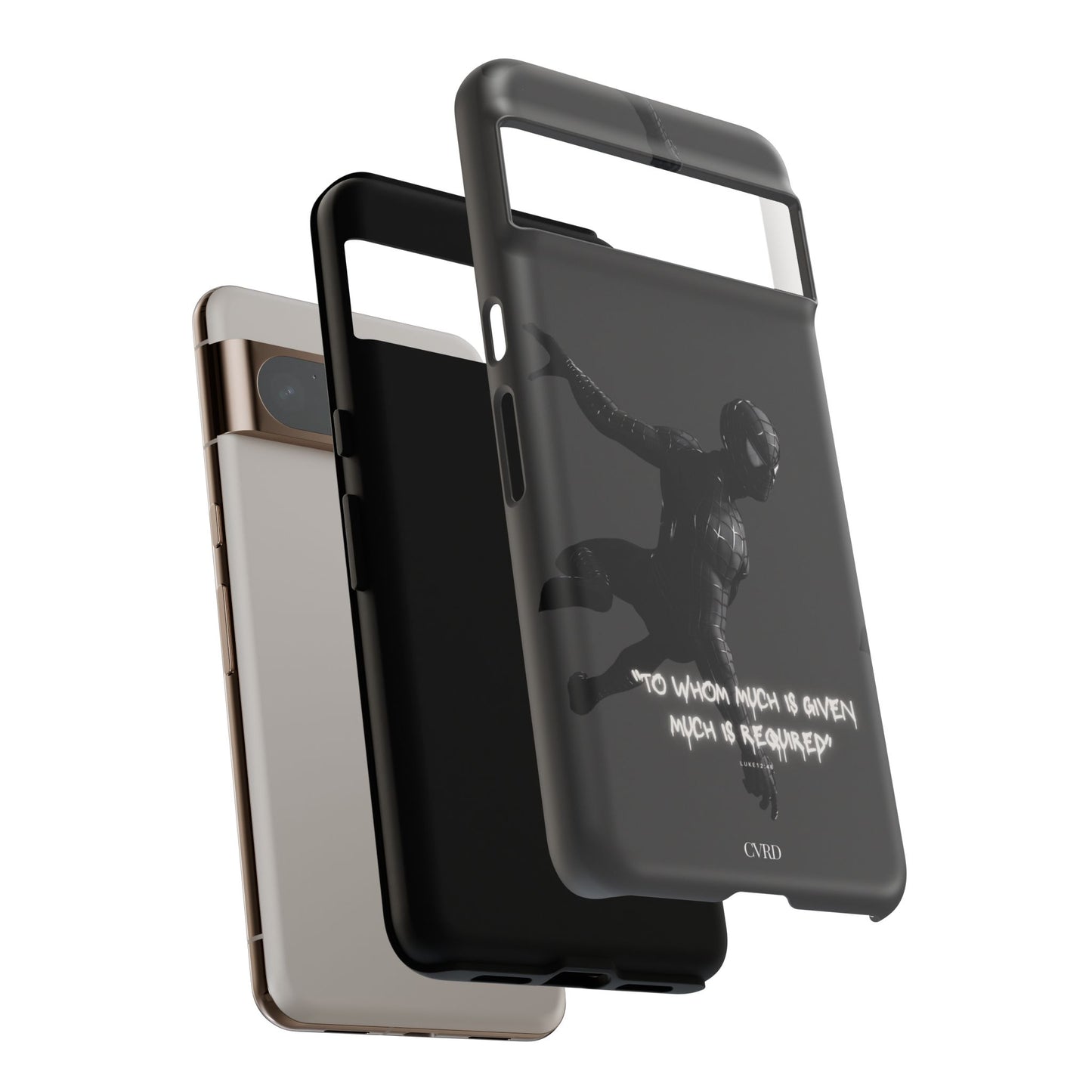 "Responsibility" - Black Phone Case (Luke 12:48)