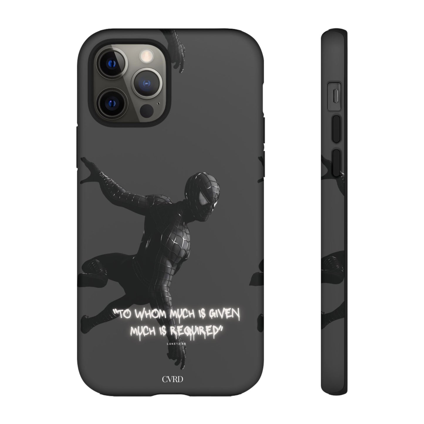 "Responsibility" - Black Phone Case (Luke 12:48)
