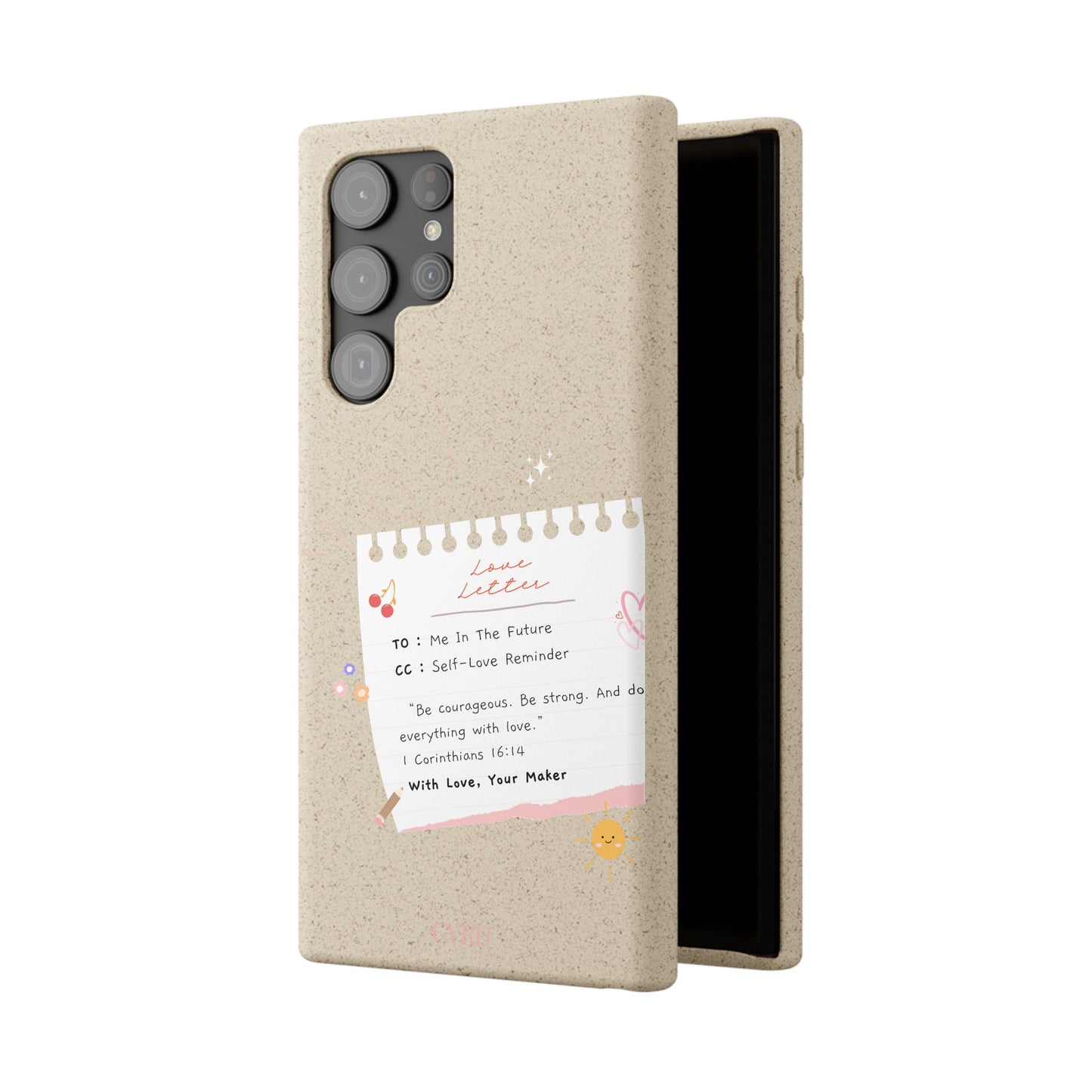 "Love Actually" - Biodegradable Phone Case (1 Corinthians 16:14)