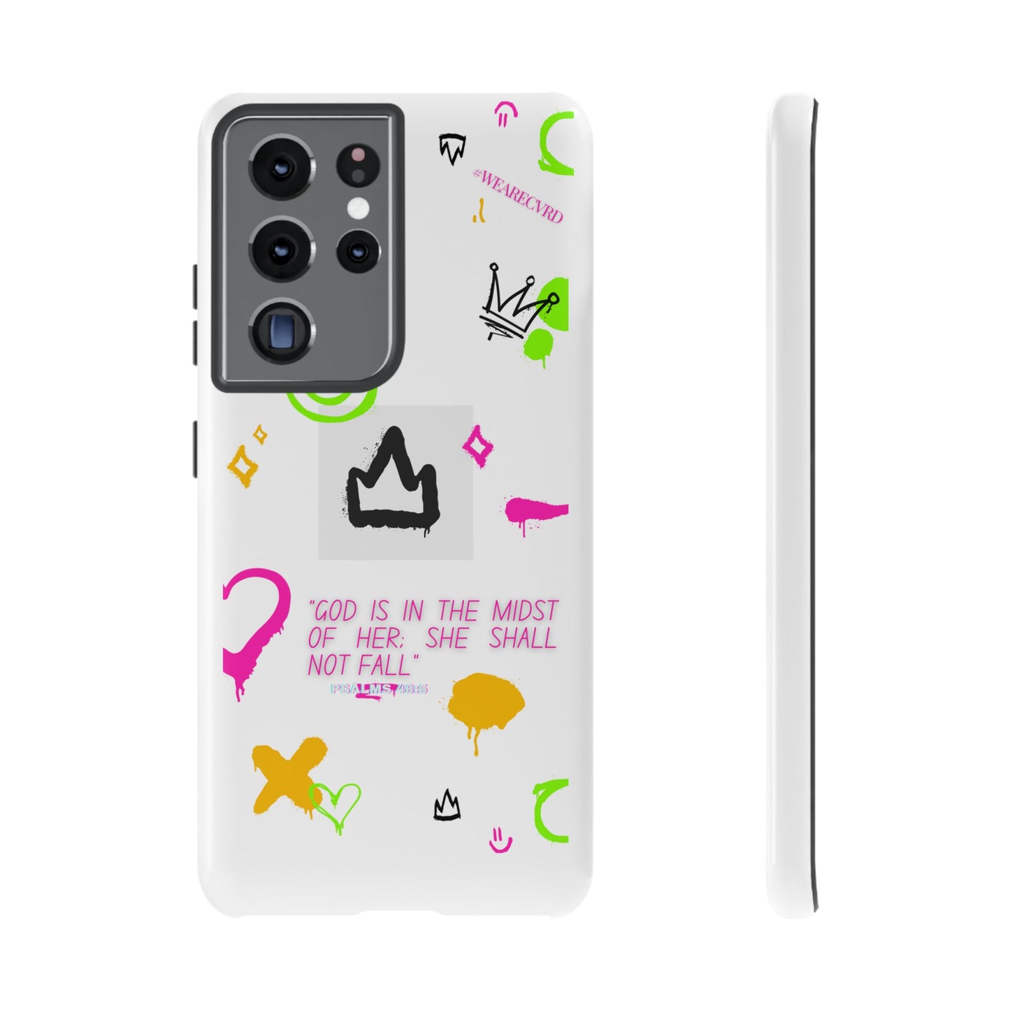 "Girl Power" - White Phone Case (Psalms 46:5)