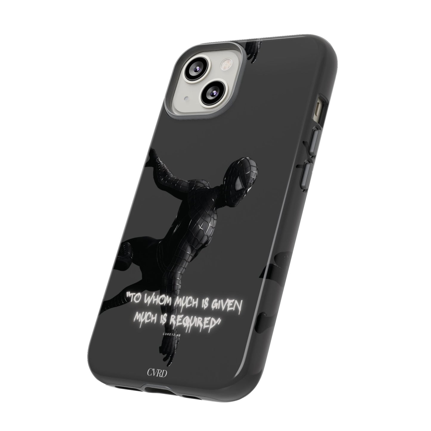 "Responsibility" - Black Phone Case (Luke 12:48)
