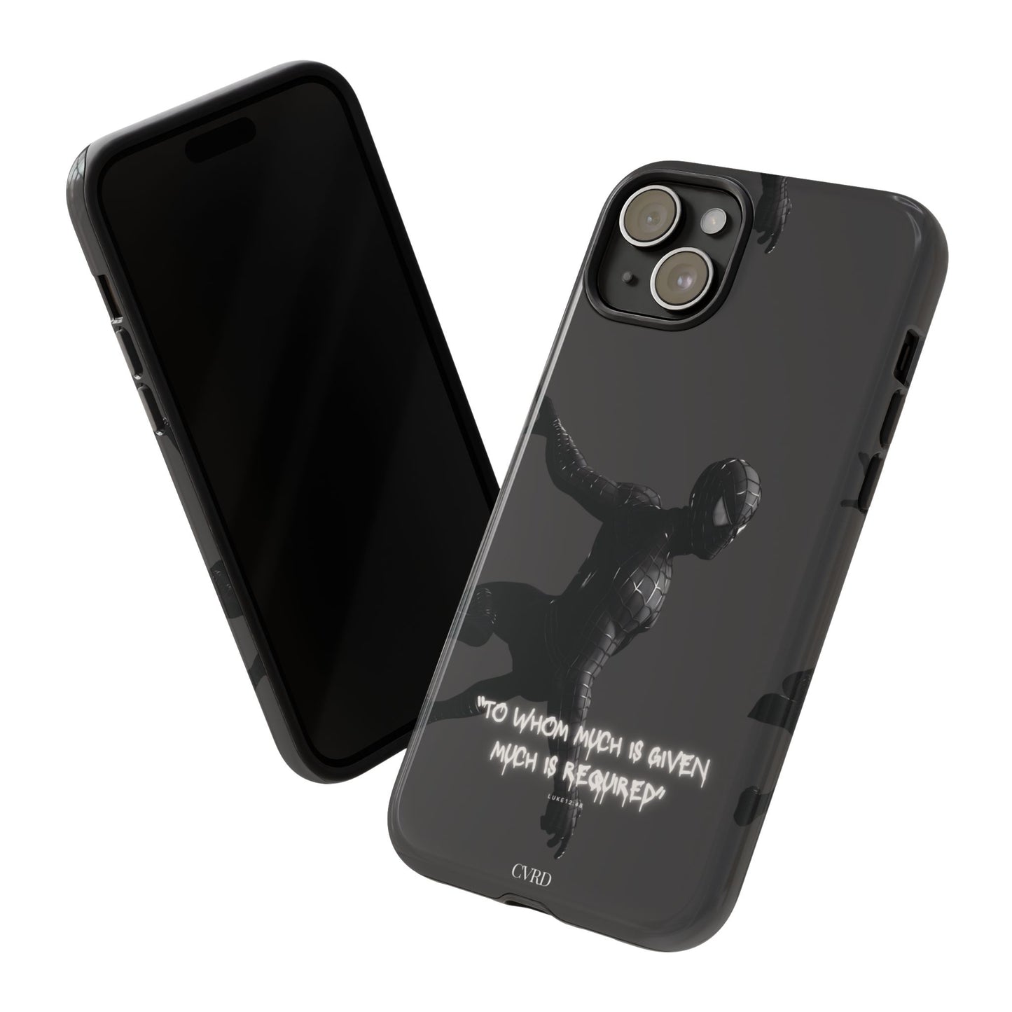 "Responsibility" - Black Phone Case (Luke 12:48)