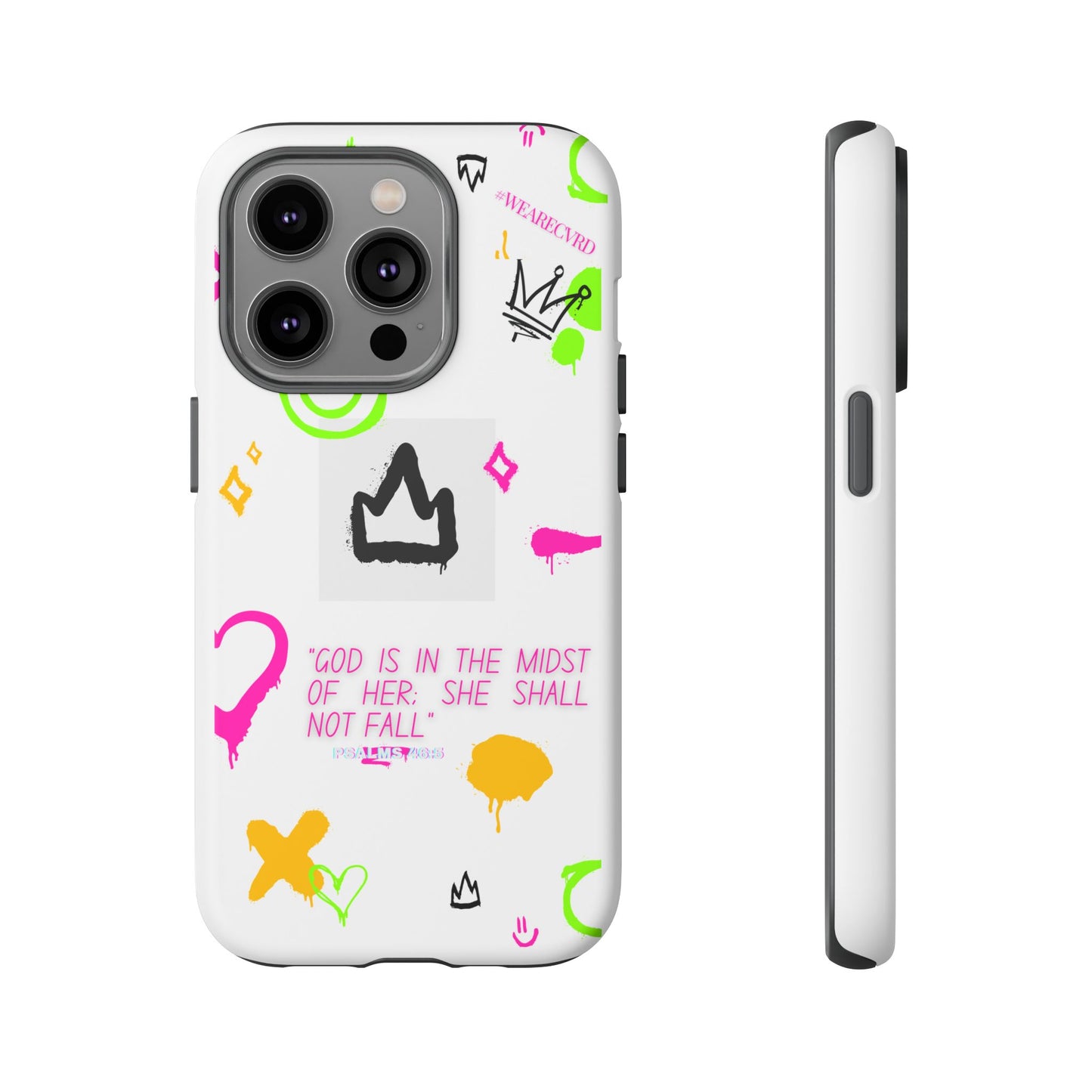 "Girl Power" - White Phone Case (Psalms 46:5)