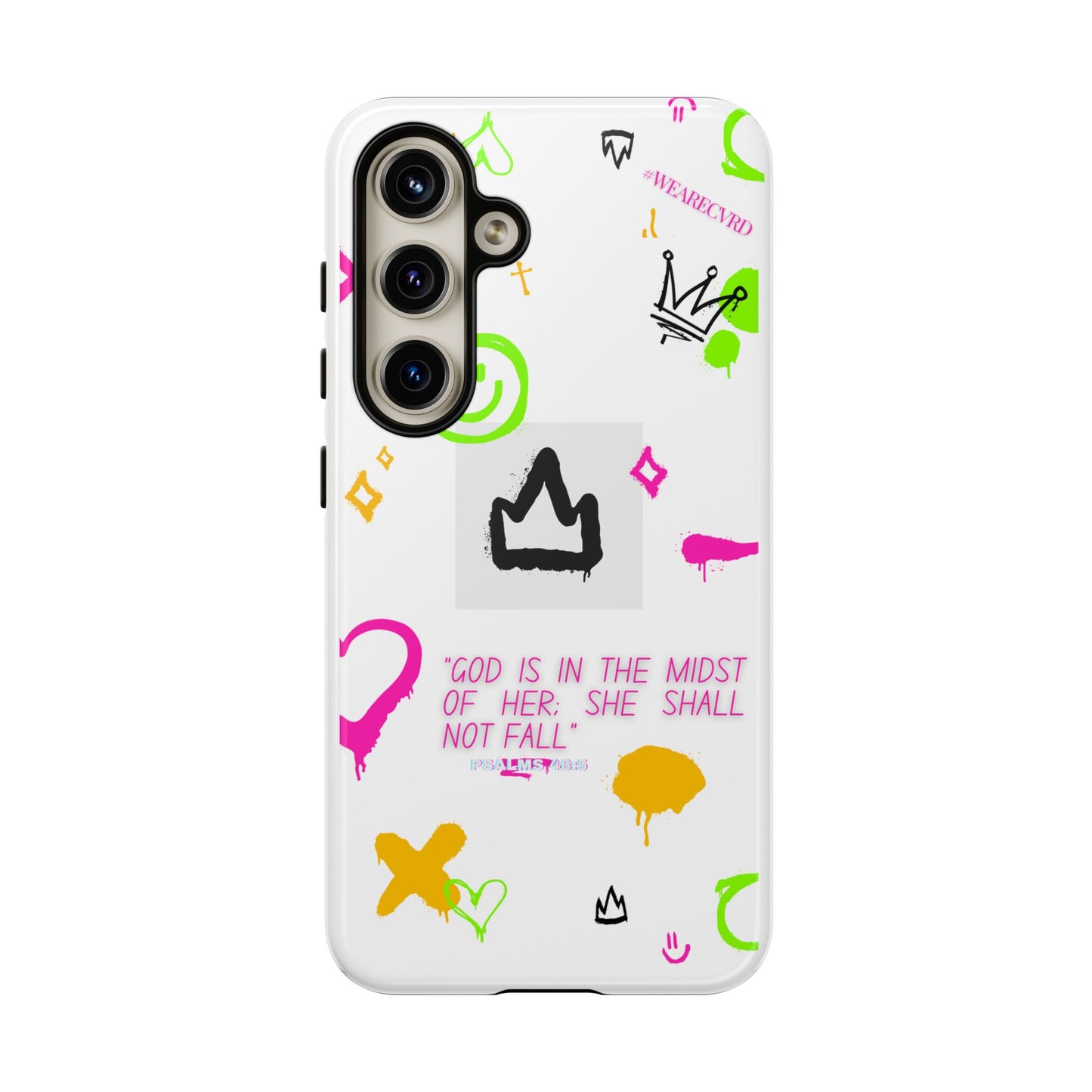 "Girl Power" - White Phone Case (Psalms 46:5)