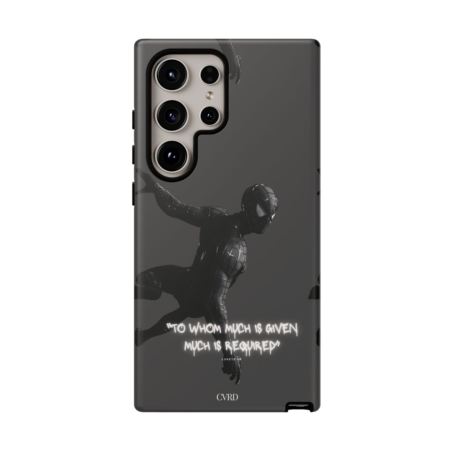 "Responsibility" - Black Phone Case (Luke 12:48)