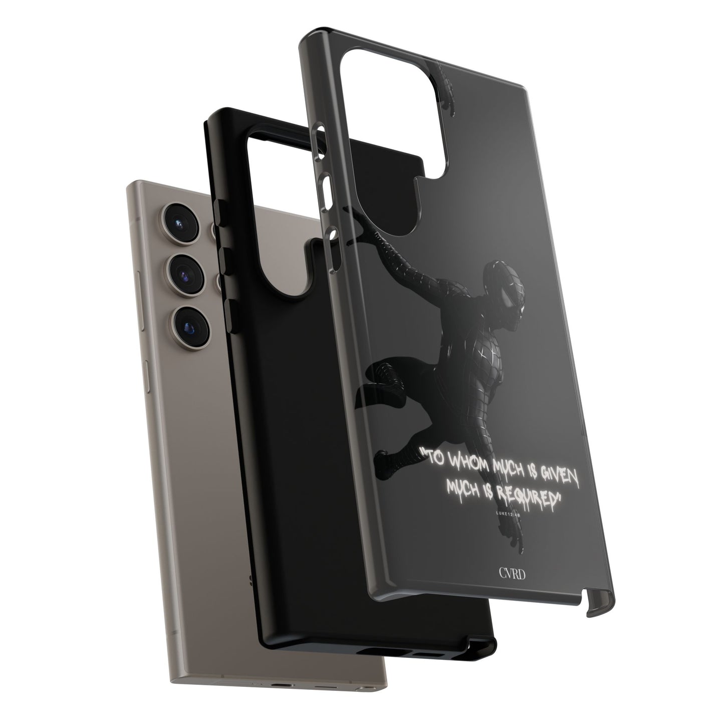 "Responsibility" - Black Phone Case (Luke 12:48)