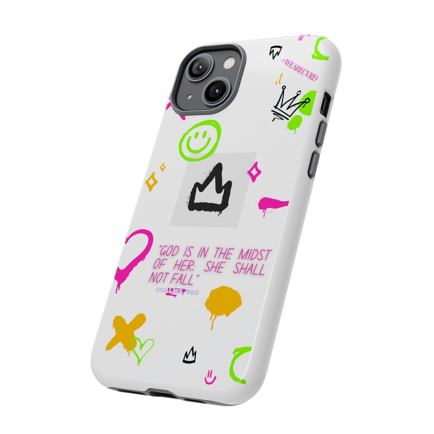"Girl Power" - White Phone Case (Psalms 46:5)