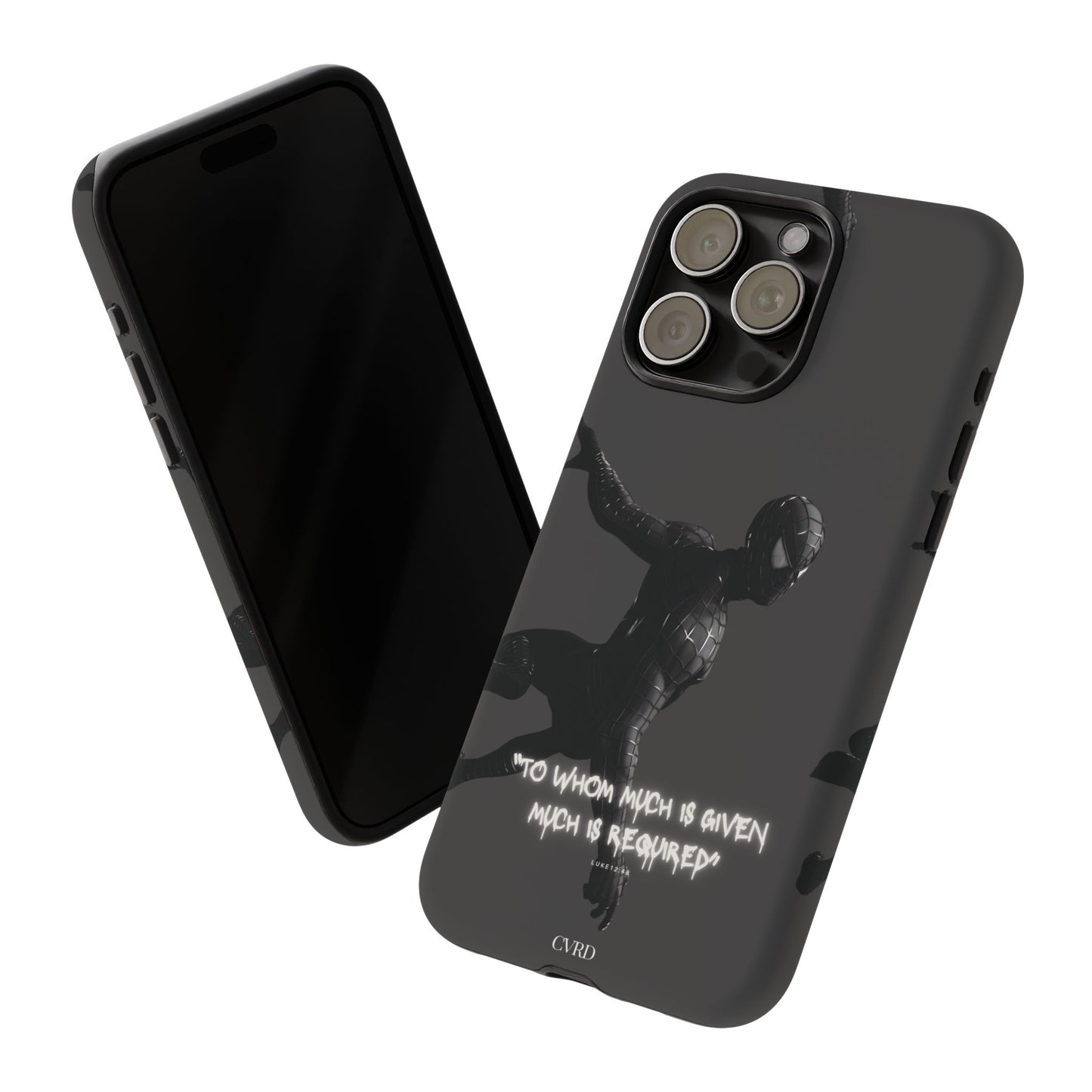"Responsibility" - Black Phone Case (Luke 12:48)