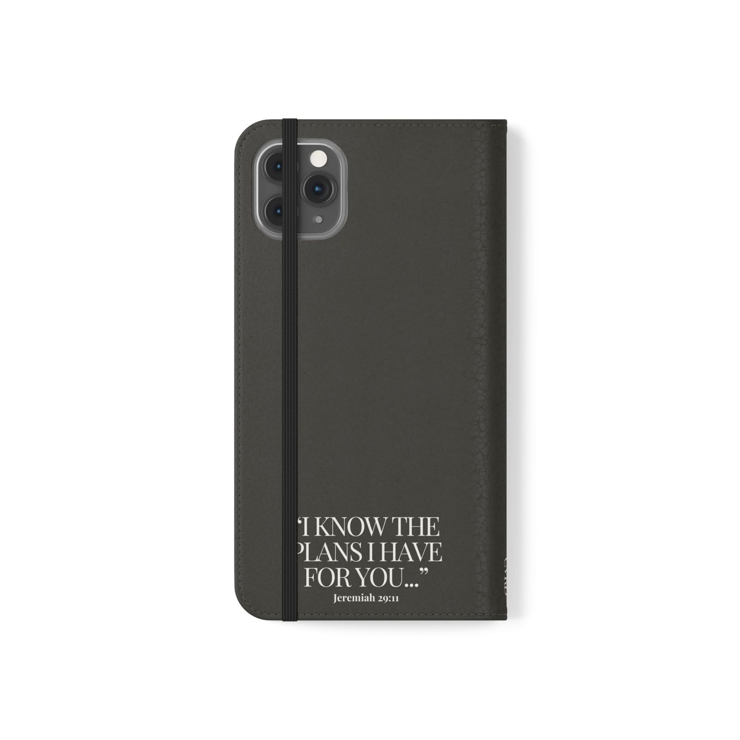 "God's Plan" - Black Phone Case (Jeremiah 29:11)