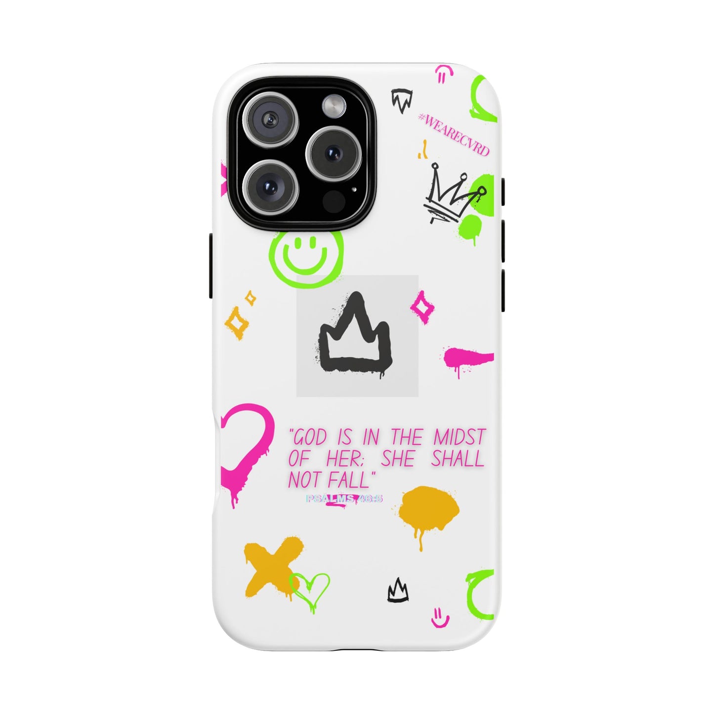 "Girl Power" - White Phone Case (Psalms 46:5)