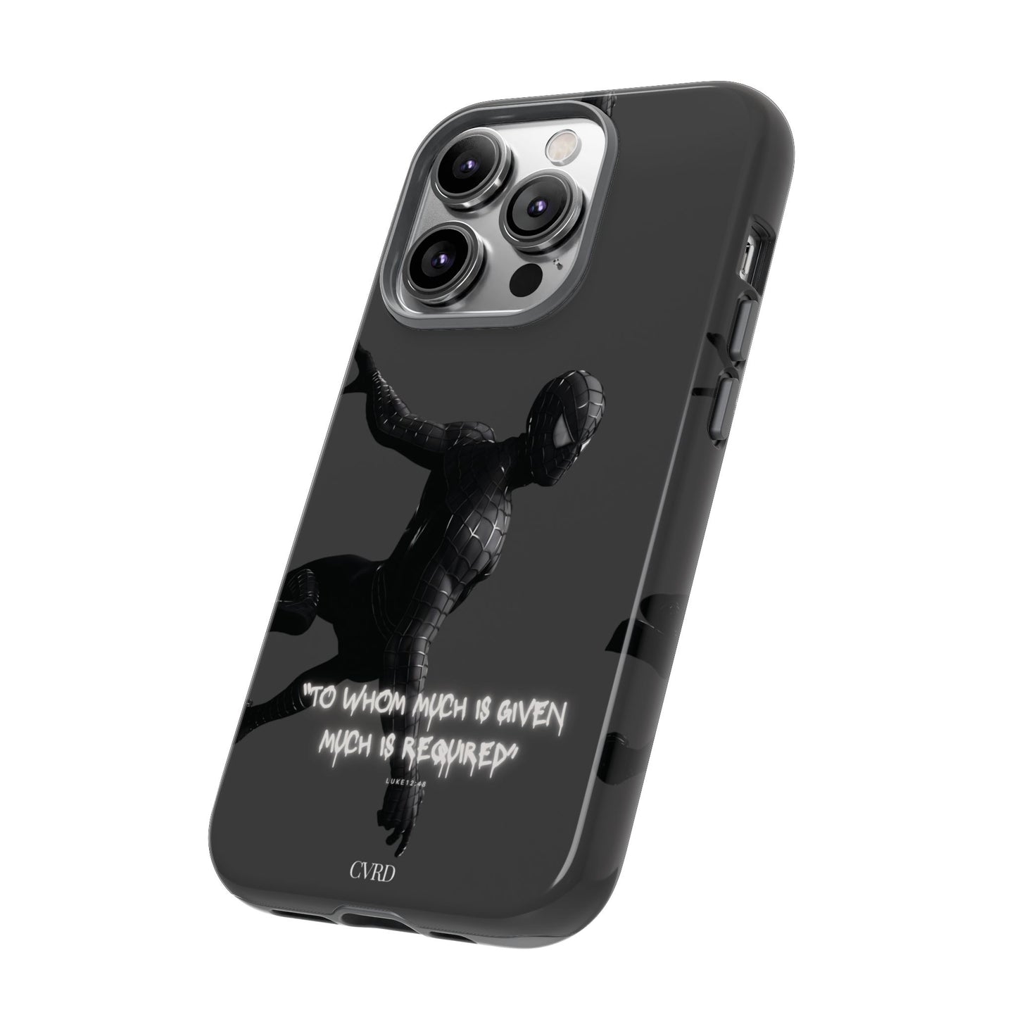 "Responsibility" - Black Phone Case (Luke 12:48)