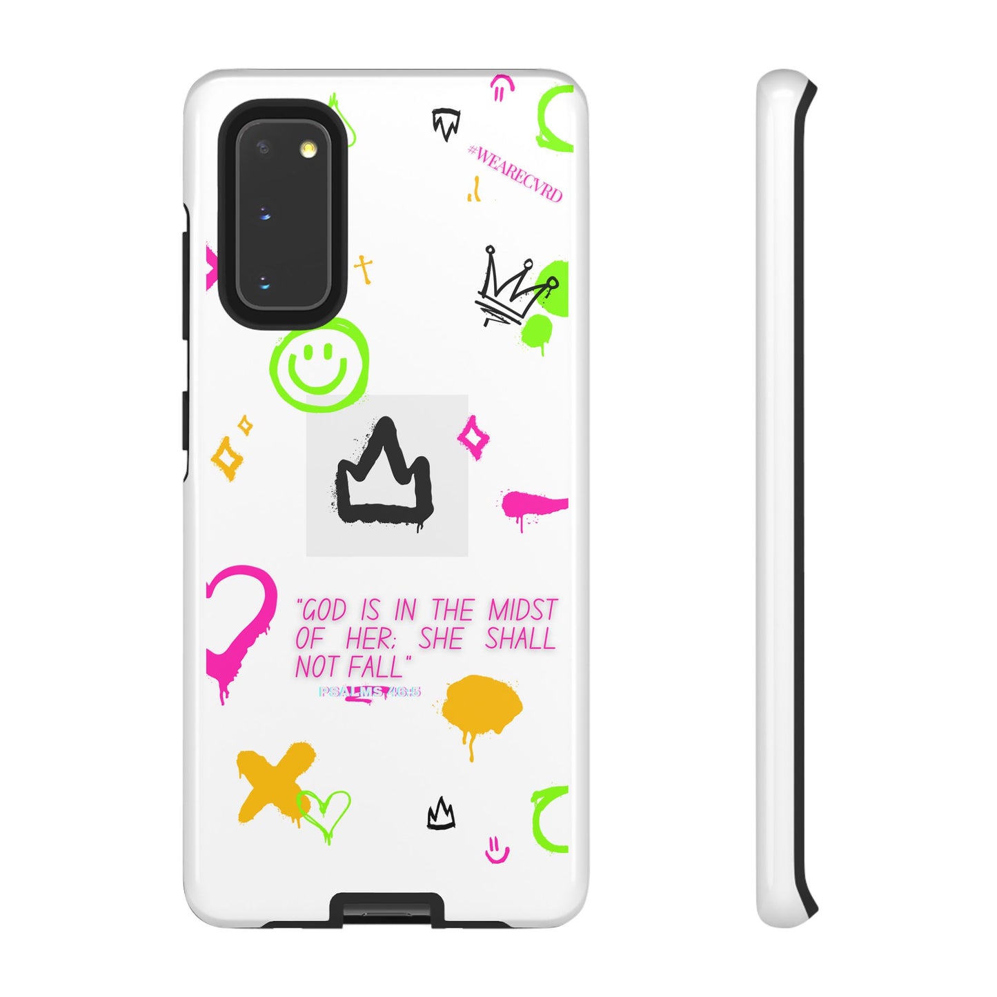 "Girl Power" - White Phone Case (Psalms 46:5)