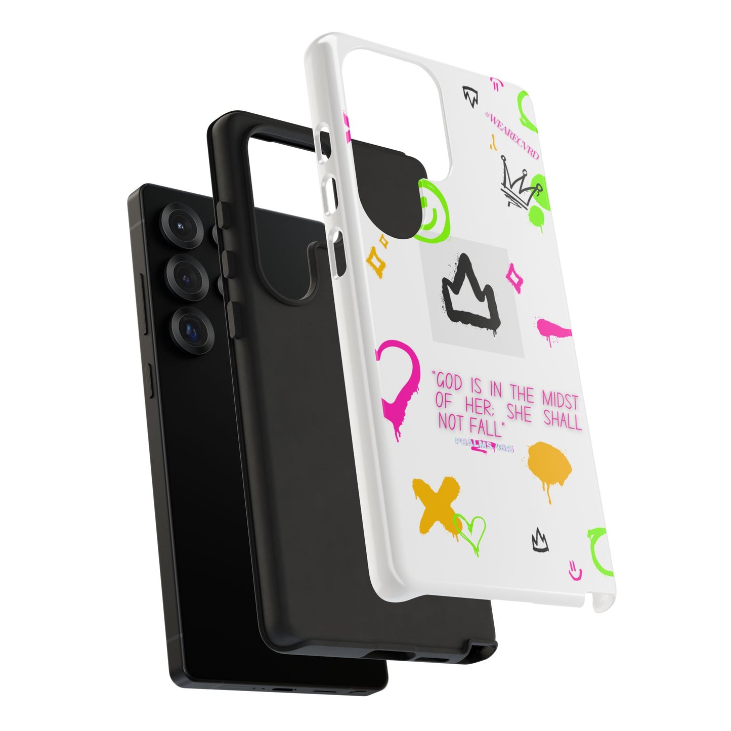 "Girl Power" - White Phone Case (Psalms 46:5)