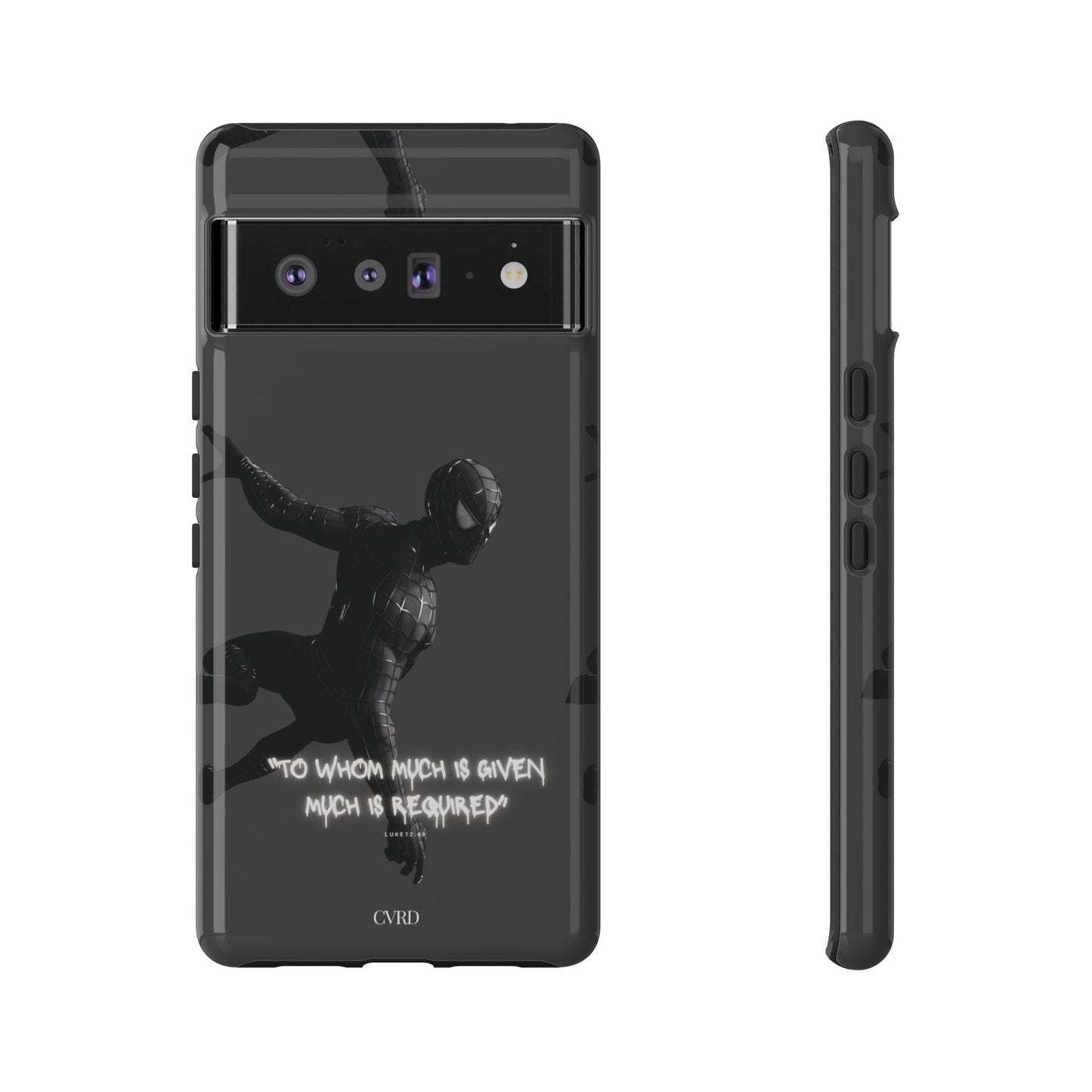 "Responsibility" - Black Phone Case (Luke 12:48)
