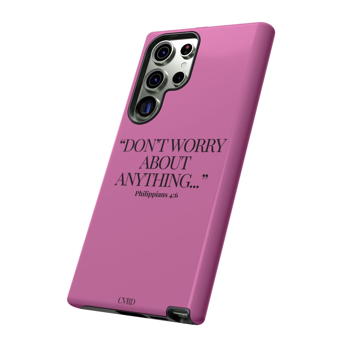 Pretty in Pink Phone Case (Philippians 4:6)