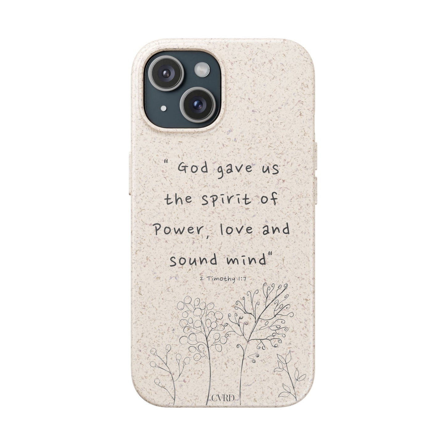 "Faith Over Fear" - Biodegradable Phone Case (2 Timothy 1:7)