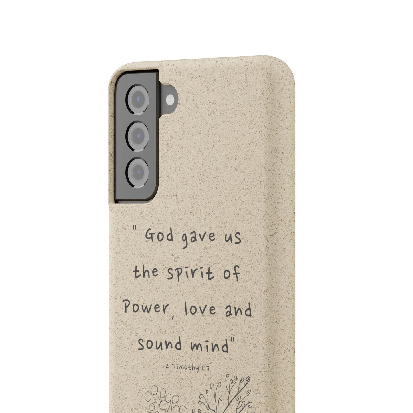 "Faith Over Fear" - Biodegradable Phone Case (2 Timothy 1:7)